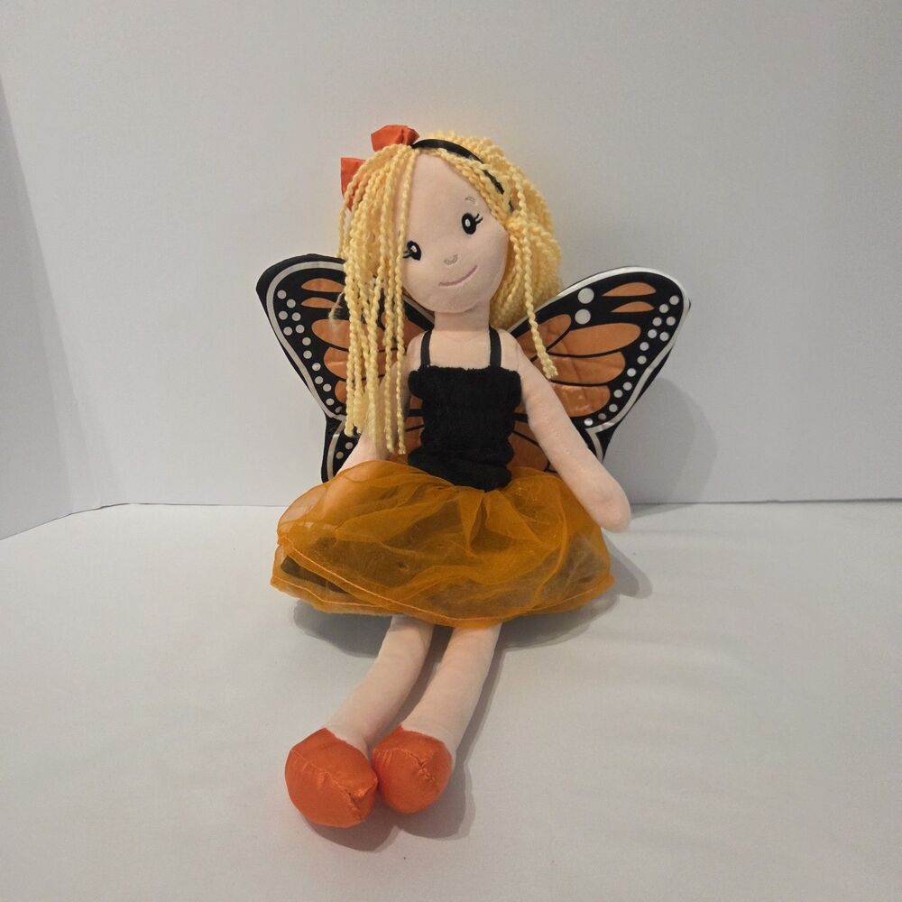 Butterfly Princess 16” Plush Vintage The Petting Zoo Stuffed Animal Doll Rare